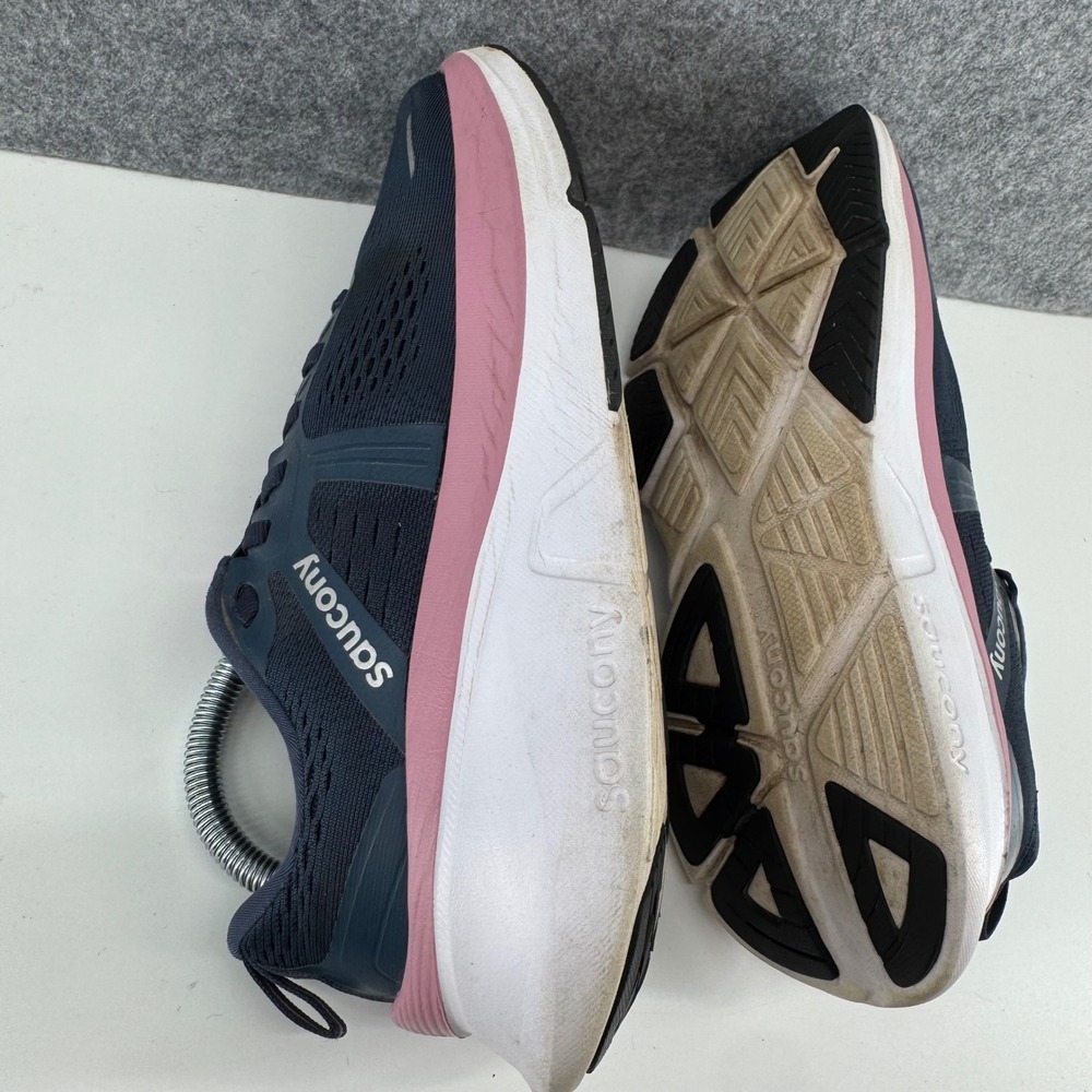 Saucony Guide 16 Running Shoes Womens 8.5 Navy Pink PWRRUN S10998-205 - Picture 14 of 16